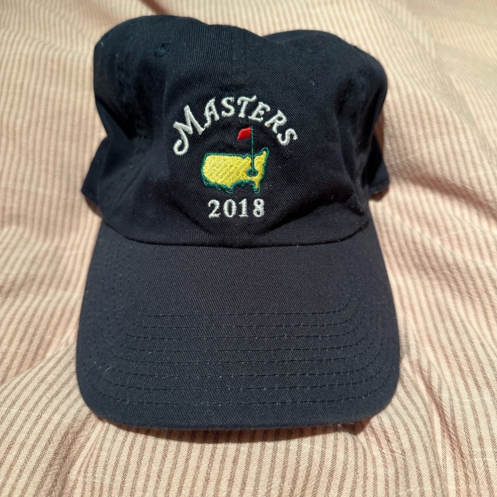 Masters by American Needle Navy Cotton Dad Golf Hat (Masters 2018) - New